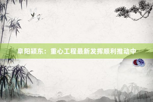 阜阳颍东：重心工程最新发挥顺利推动中